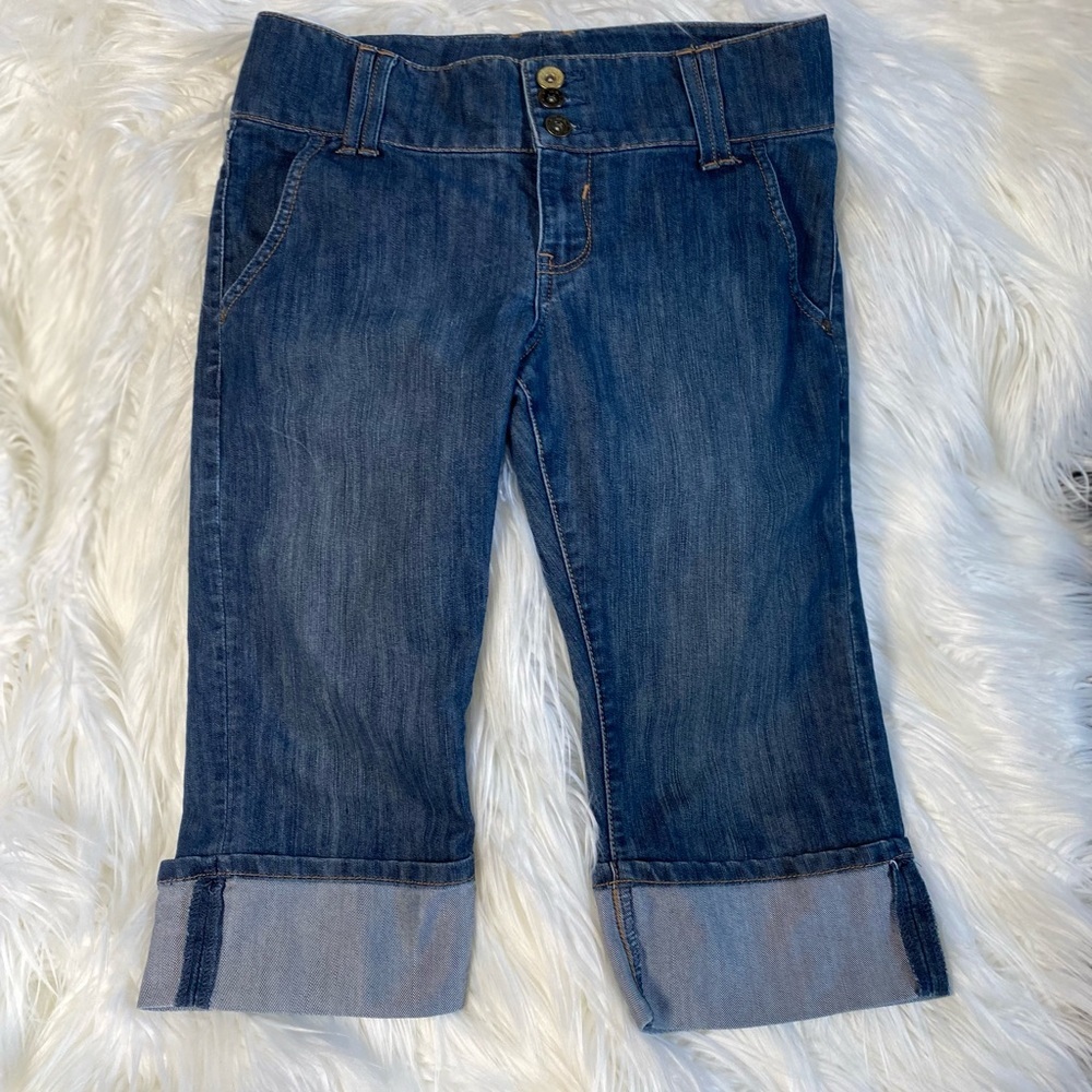 Lee One True Fit Low On Waist Capri Jeans 6M In perfect Like New Condition